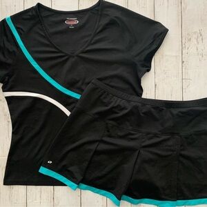 Tennis skirt & top set high performance activewear